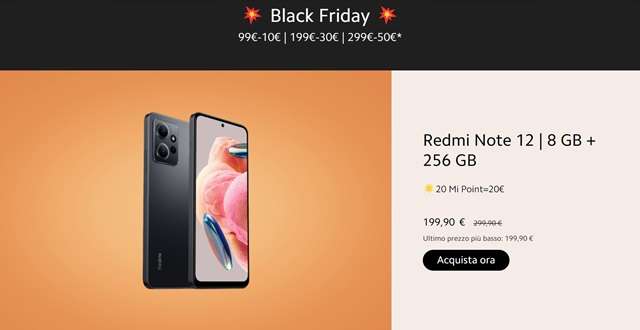 black friday xiaomi offerte