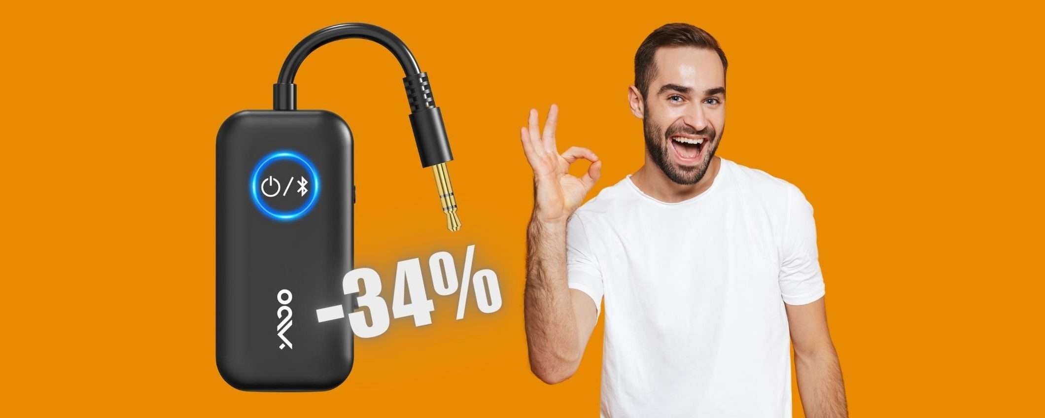 Bluetooth per TUTTI con questo adattatore e ricevitore al 34% Bluetooth per TUTTI con questo adattatore e ricevitore al 34%