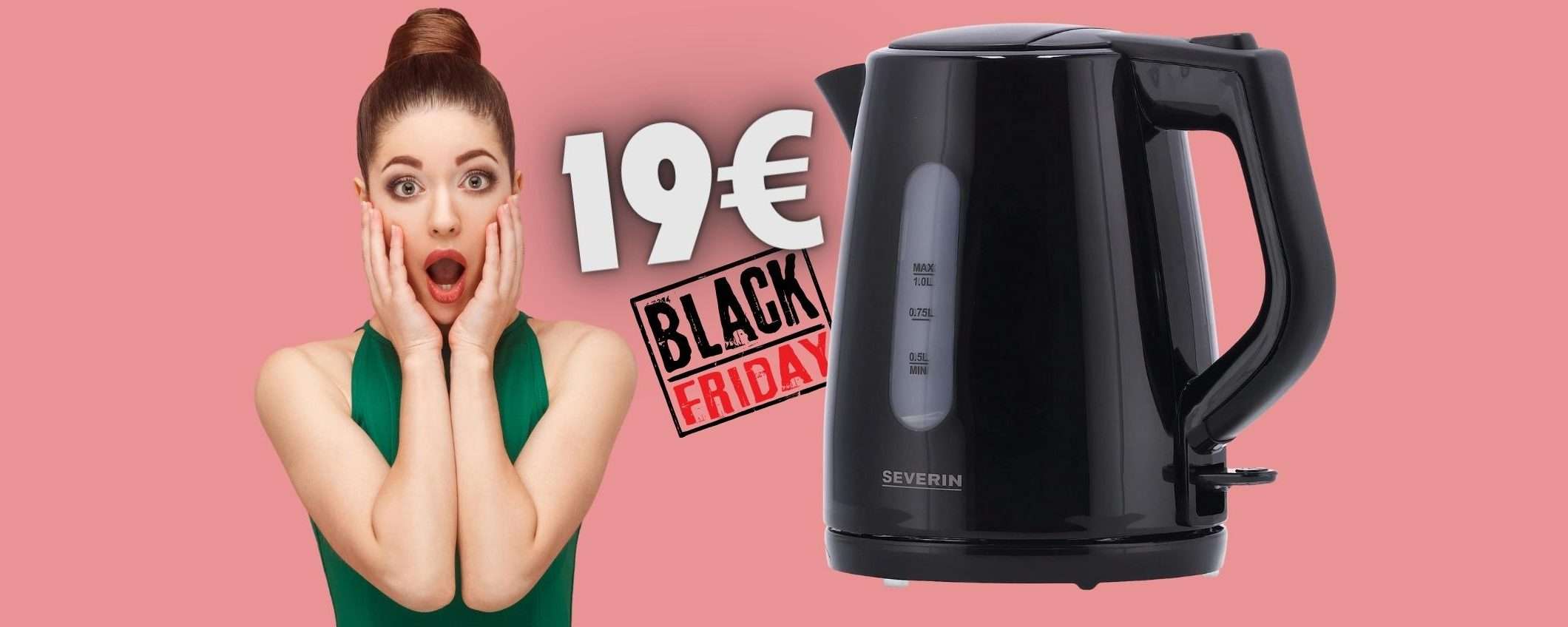 Bollitore elettrico con filtro anticalcare: 19€ al Black Friday Amazon Bollitore elettrico con filtro anticalcare: 19€ al Black Friday Amazon