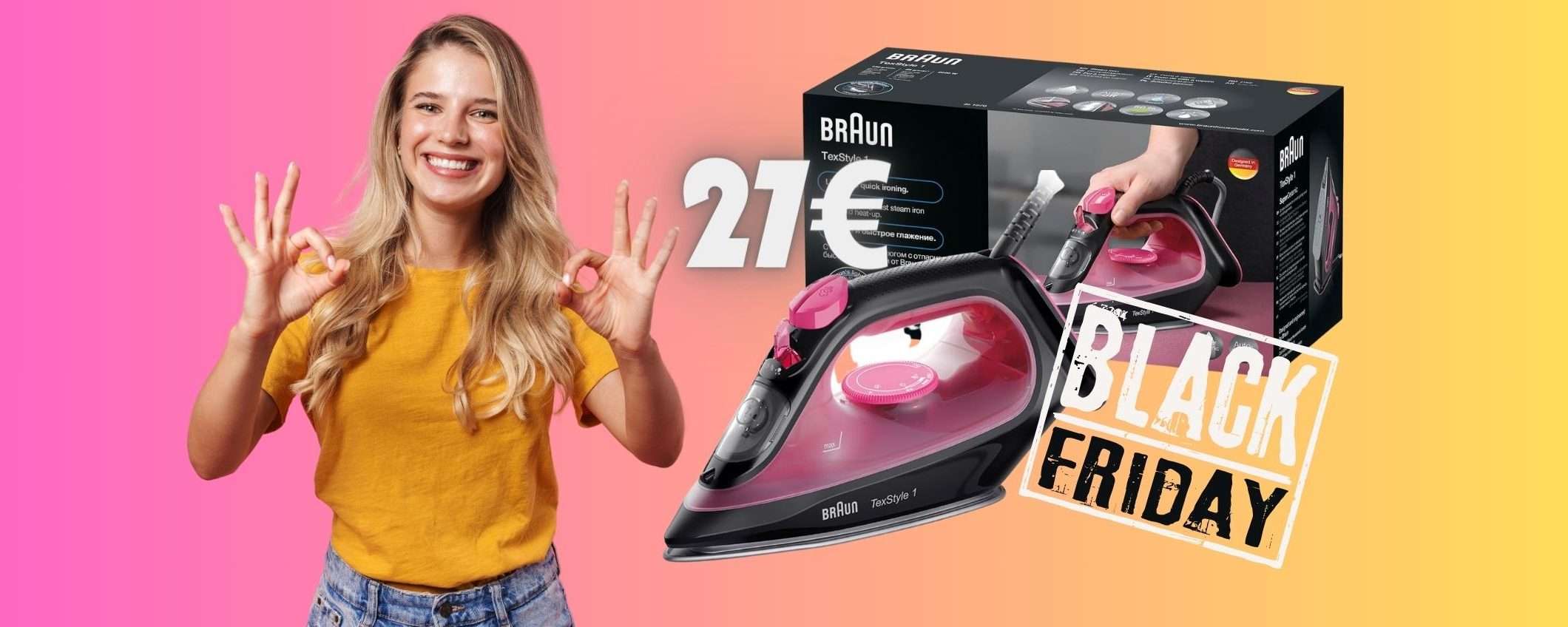 Braun TexStyle 1: ferro da stiro TOP a prezzo MINUSCOLO (27€) Braun TexStyle 1: ferro da stiro TOP a prezzo MINUSCOLO (27€)