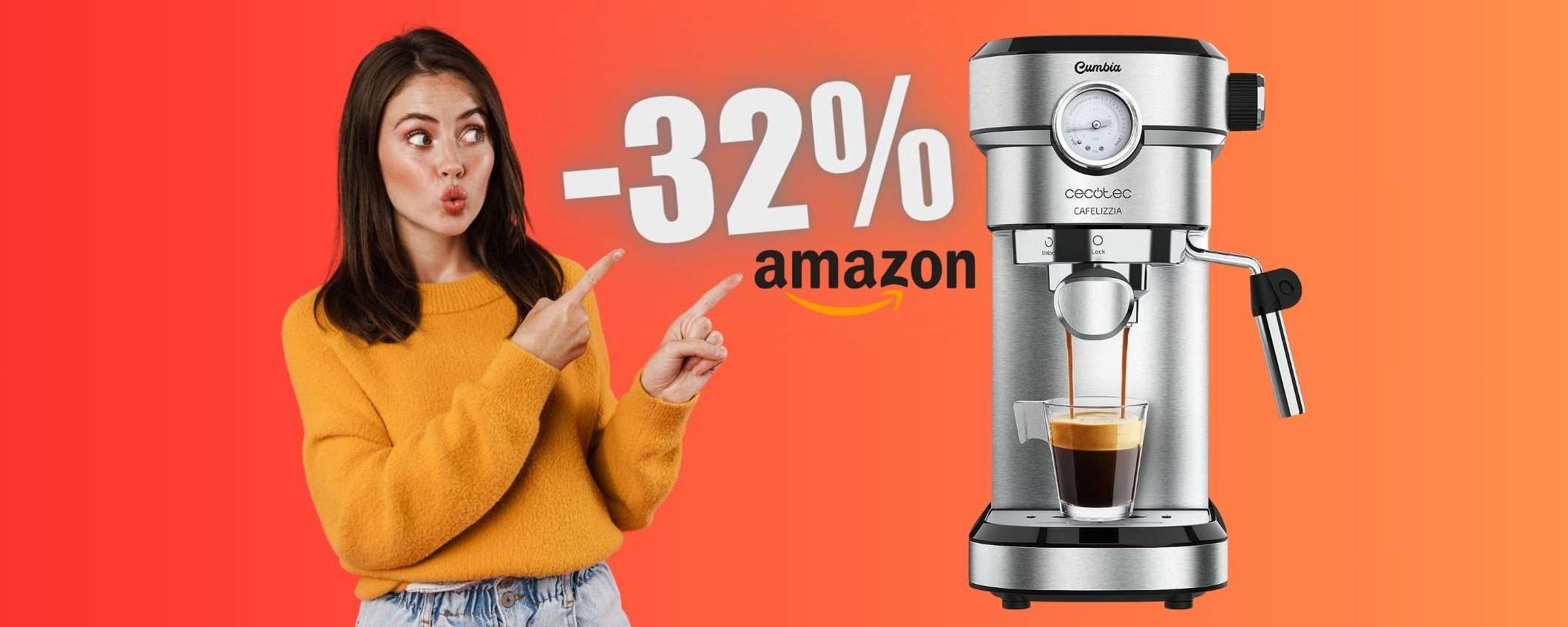Caffè buonissimo come al bar con Cecotec Caffelizzia, ora al 32% Caffè buonissimo come al bar con Cecotec Caffelizzia, ora al 32%