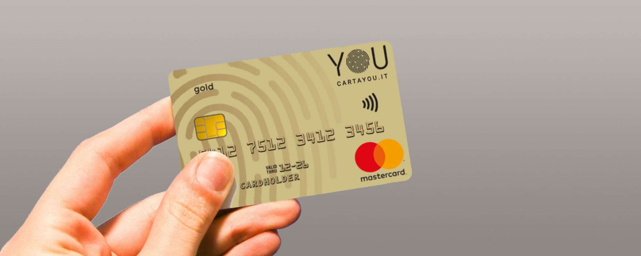 Carta YOU: richiedi la Mastercard Gold senza alcun canone annuale