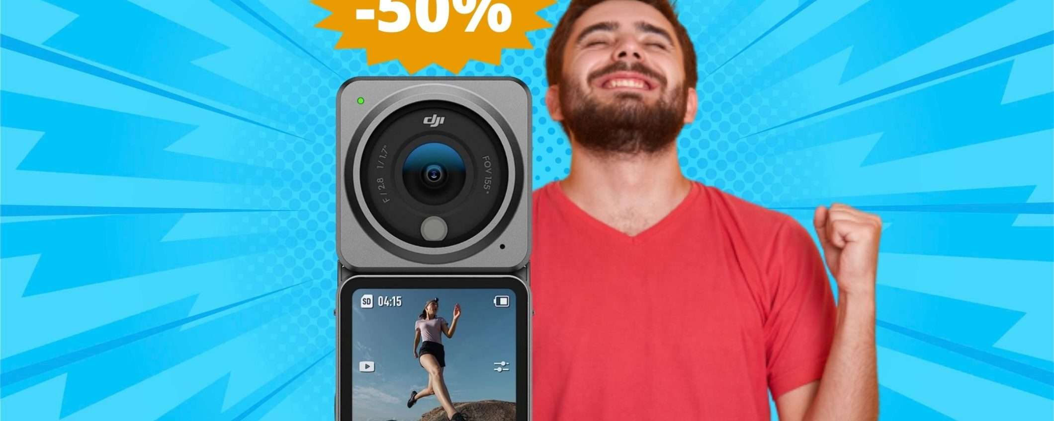 DJI Action 2: ULTIME scorte a disposizione su Amazon (-50%) DJI Action 2: ULTIME scorte a disposizione su Amazon (-50%)