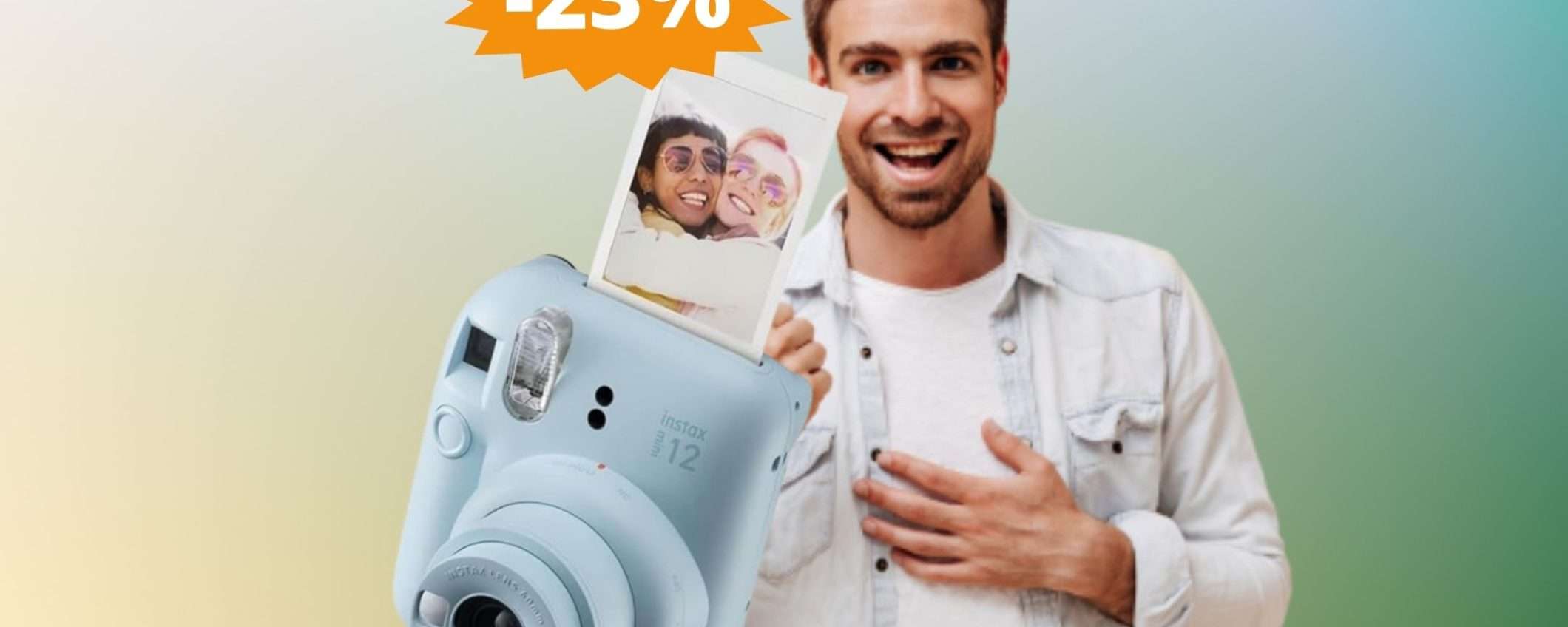 Fujifilm Instax Mini 12: SUPER sconto del 23% su Amazon Fujifilm Instax Mini 12: SUPER sconto del 23% su Amazon