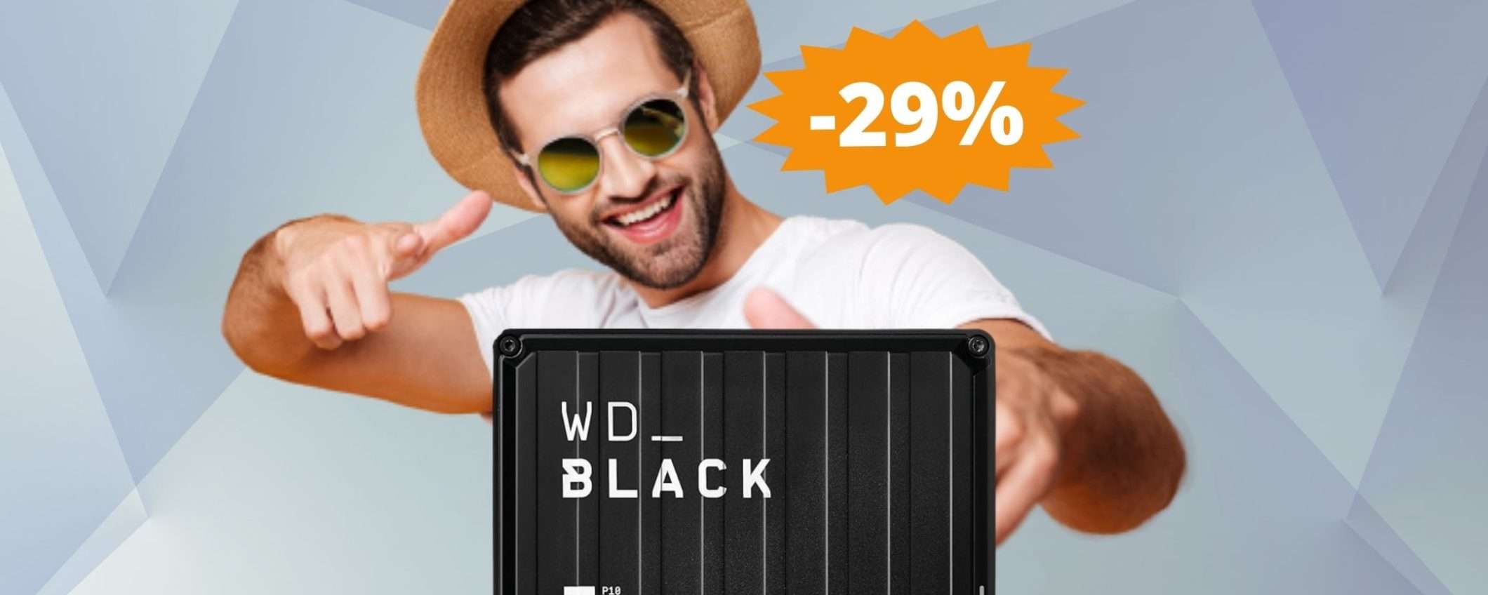 Game drive WD BLACK P10 da 5TB: SUPER sconto del 29% Game drive WD BLACK P10 da 5TB: SUPER sconto del 29%