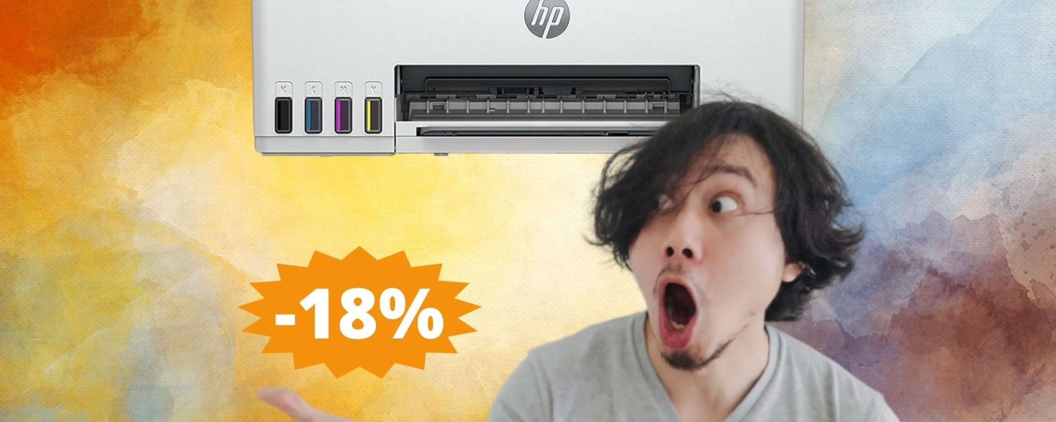 HP Smart Tank: SUPER sconto del 18% su Amazon HP Smart Tank: SUPER sconto del 18% su Amazon