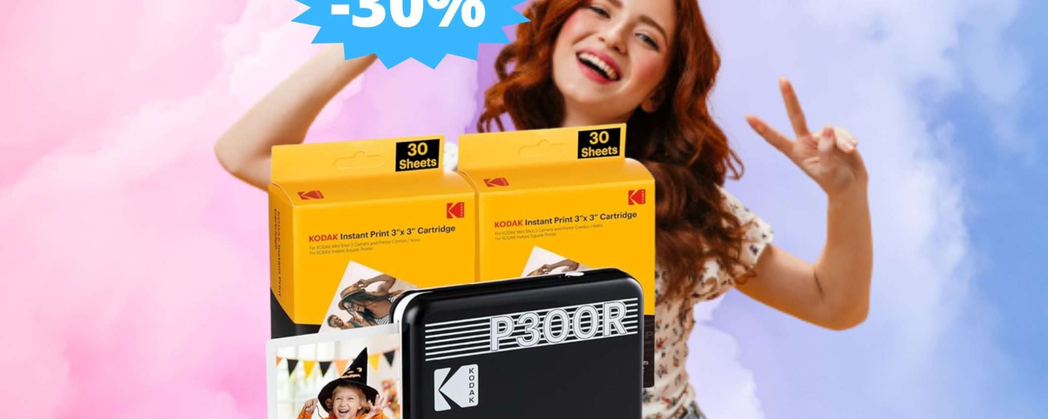 KODAK Mini 3 Retro + 68 fogli: un AFFARE imperdibile (-30%) KODAK Mini 3 Retro + 68 fogli: un AFFARE imperdibile (-30%)