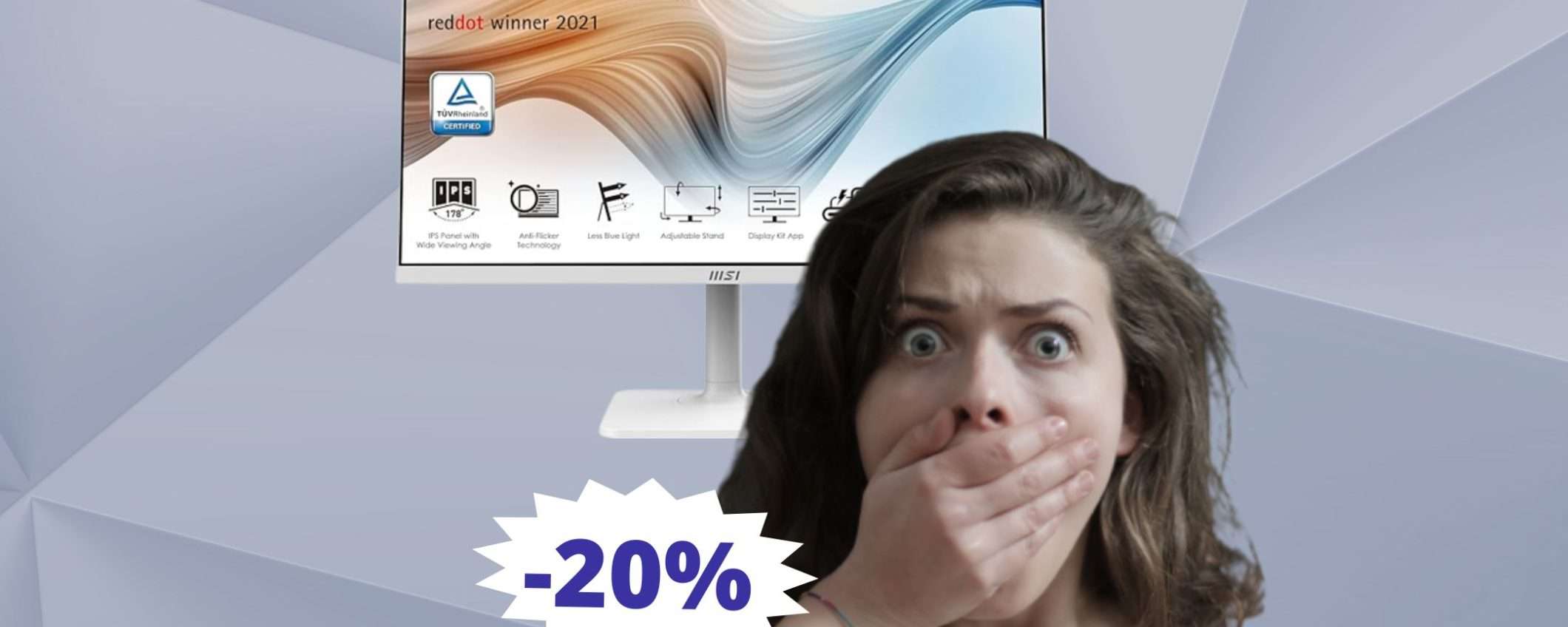 Monitor MSI Modern: alta qualità ad un prezzo RIDICOLO (-20%) Monitor MSI Modern: alta qualità ad un prezzo RIDICOLO (-20%)