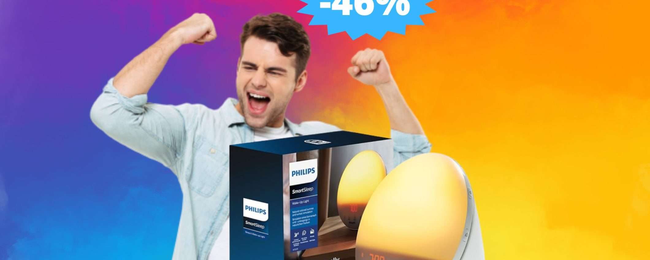 Philips Wake-up Light: OFFERTA speciale su Amazon (-46%)