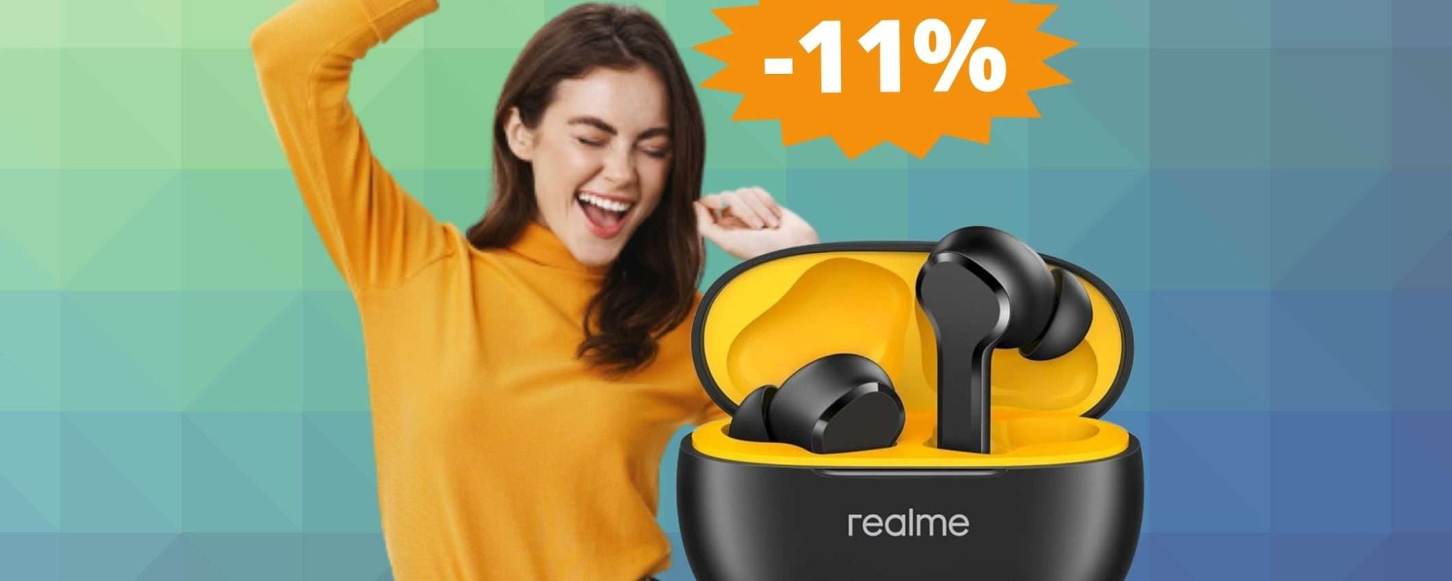 Realme Buds T100: un'OFFERTA che non puoi perdere Realme Buds T100: un'OFFERTA che non puoi perdere