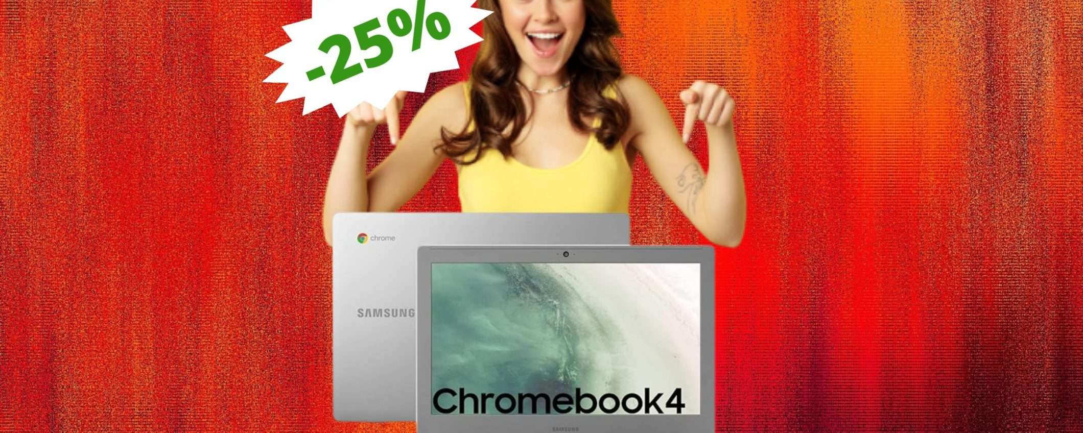 SAMSUNG Chromebook 4: un AFFARE da non perdere (-25%) SAMSUNG Chromebook 4: un AFFARE da non perdere (-25%)