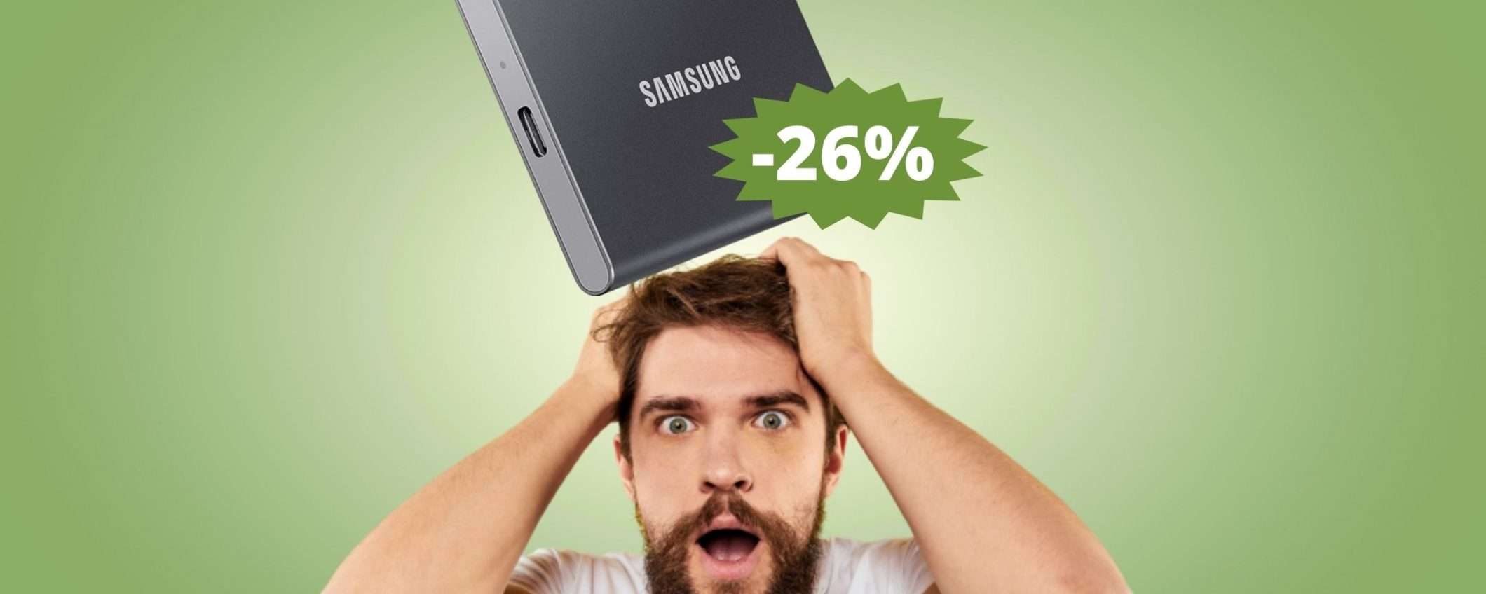 SSD Samsung T7: velocità e affidabilità in SUPER sconto SSD Samsung T7: velocità e affidabilità in SUPER sconto