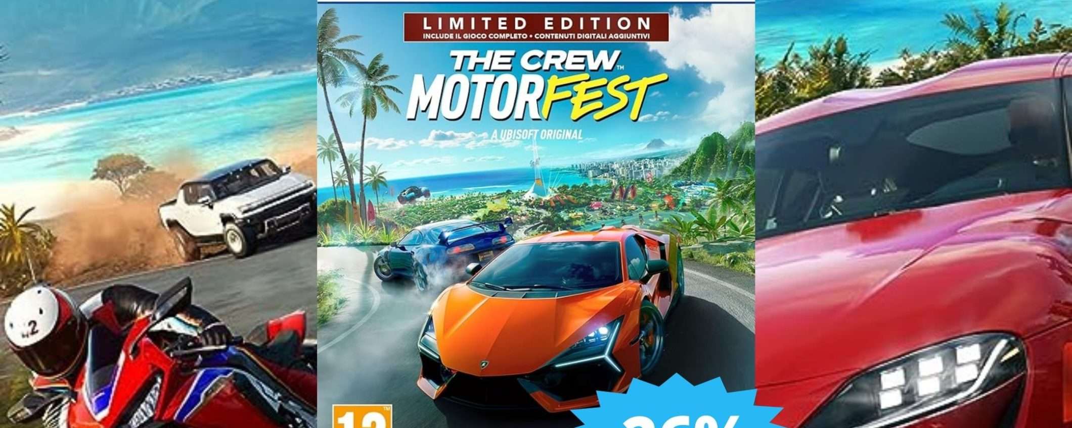 The Crew Motorfest PS5: sconto ESCLUSIVO per il Black Friday (-26%) The Crew Motorfest PS5: sconto ESCLUSIVO per il Black Friday (-26%)