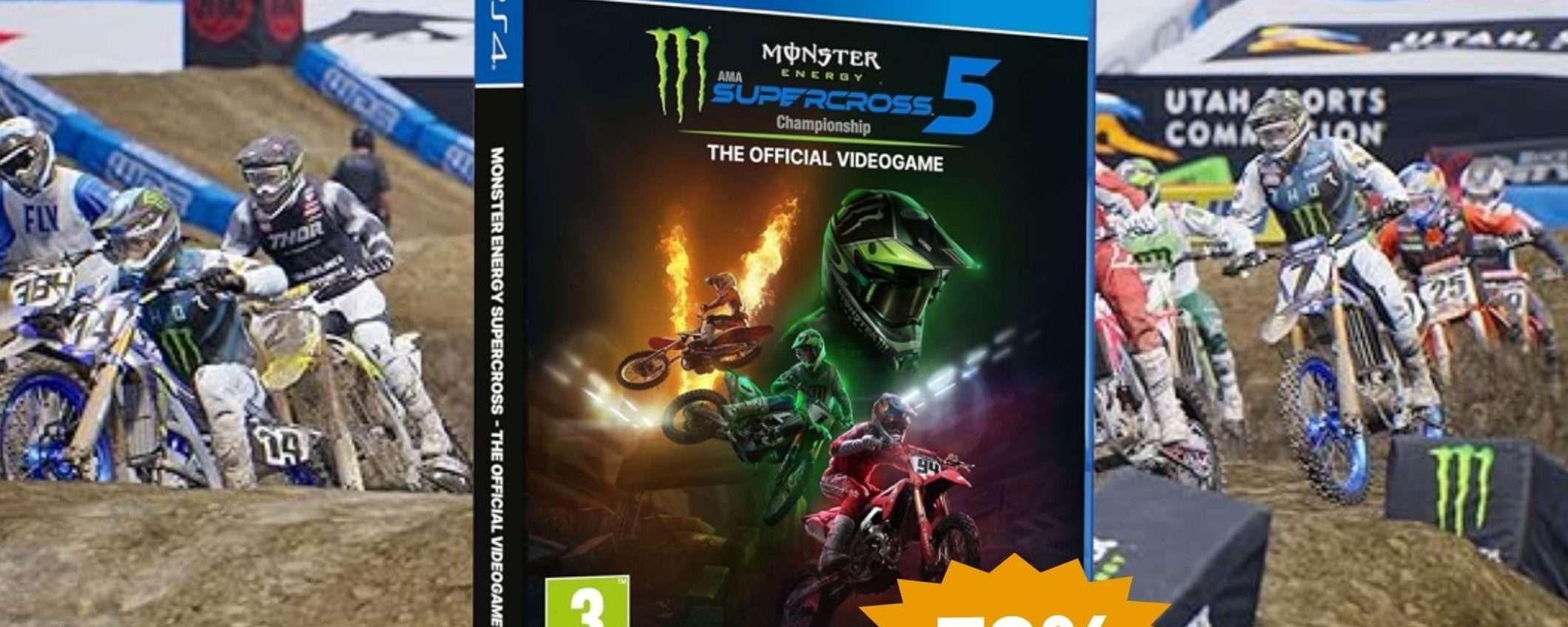 Monster Energy Supercross 5 per PS4: mega AFFARE su Amazon (-79%) Monster Energy Supercross 5 per PS4: mega AFFARE su Amazon (-79%)