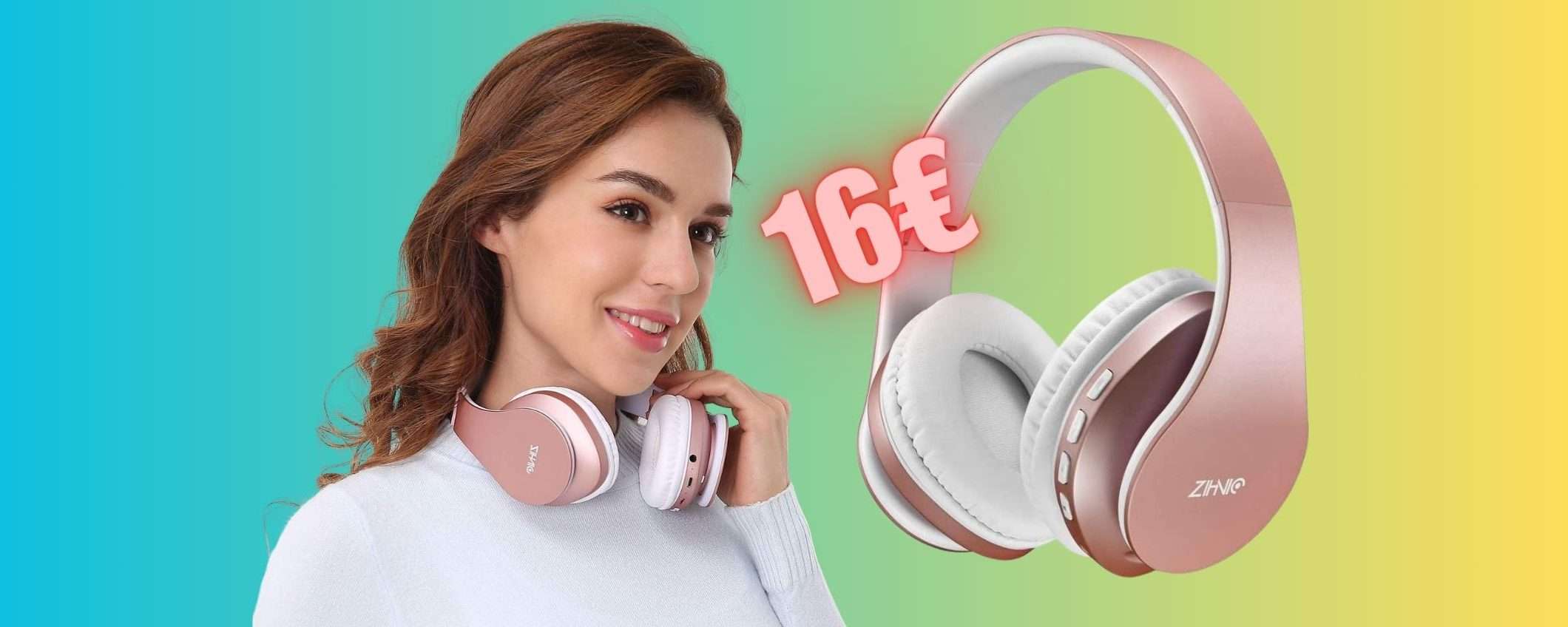 Cuffie Bluetooth MERAVIGLIOSE tue con 16€, BOMBA Amazon Cuffie Bluetooth MERAVIGLIOSE tue con 16€, BOMBA Amazon