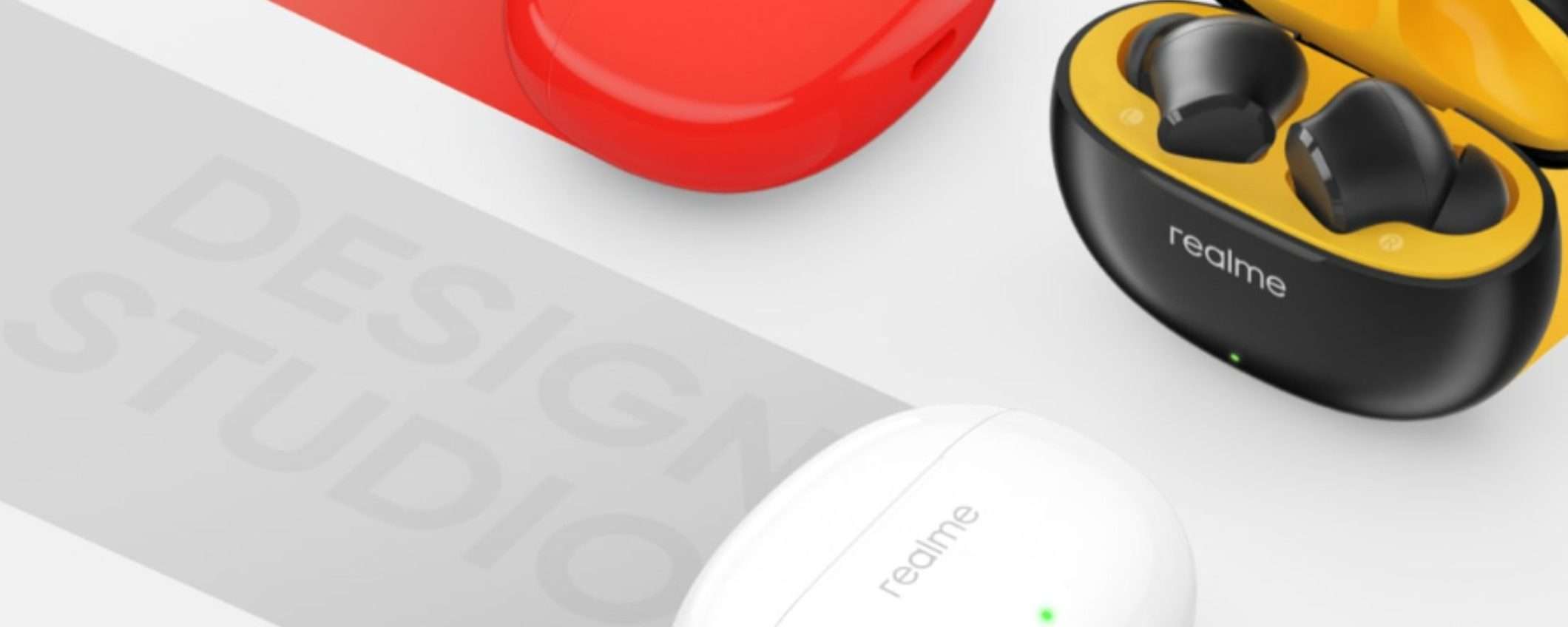 Cuffie true wireless realme con ANC e controlli touch ad APPENA 24€ Cuffie true wireless realme con ANC e controlli touch ad APPENA 24€