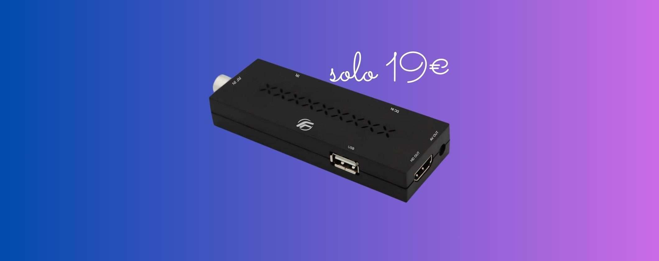 Digitale Terrestre 2023: scopri il Decoder Fenner Mini Stick a 19€ Digitale Terrestre 2023: scopri il Decoder Fenner Mini Stick a 19€