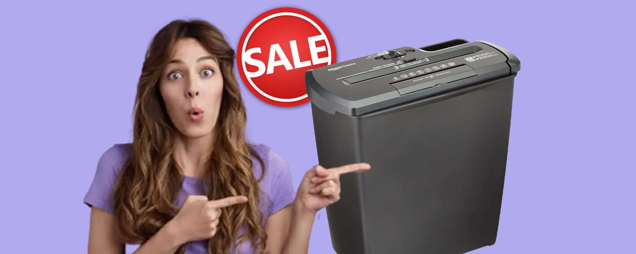 Distruggi documenti da 12 litri: occasione FOLLE del Black Friday Distruggi documenti da 12 litri: occasione FOLLE del Black Friday