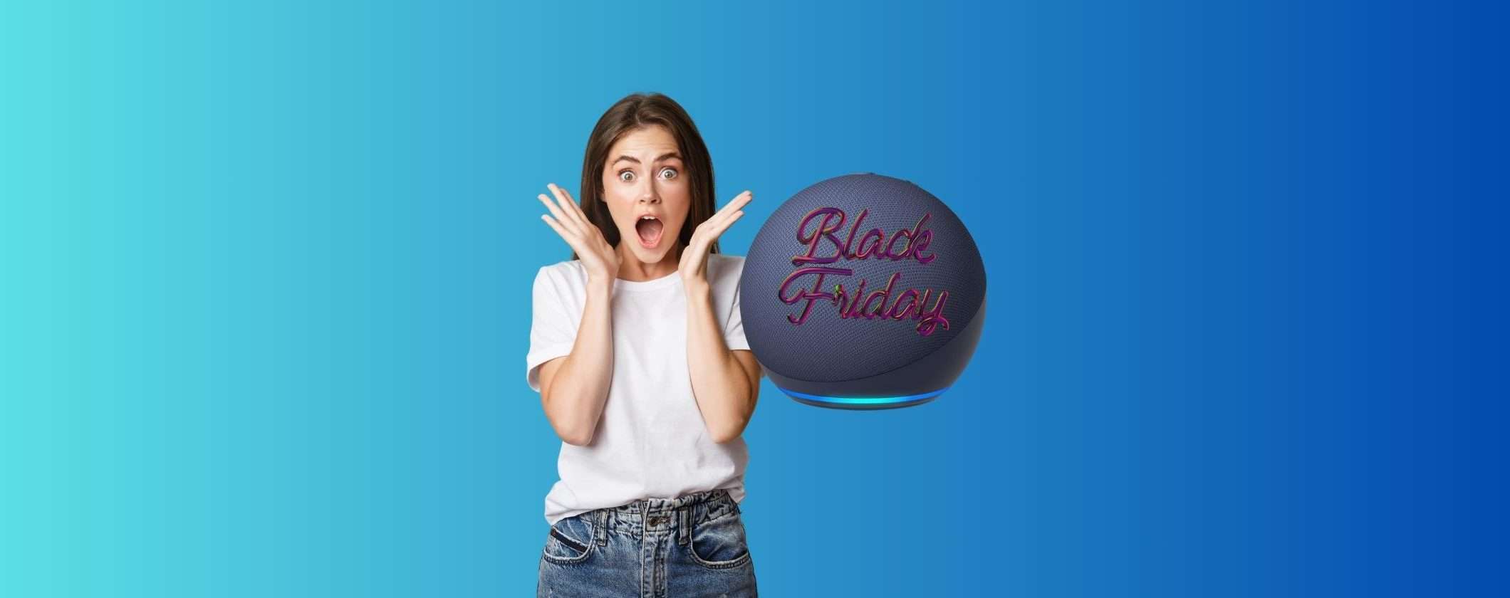 Echo Dot 5 a soli 21€ con il Black Friday di Amazon