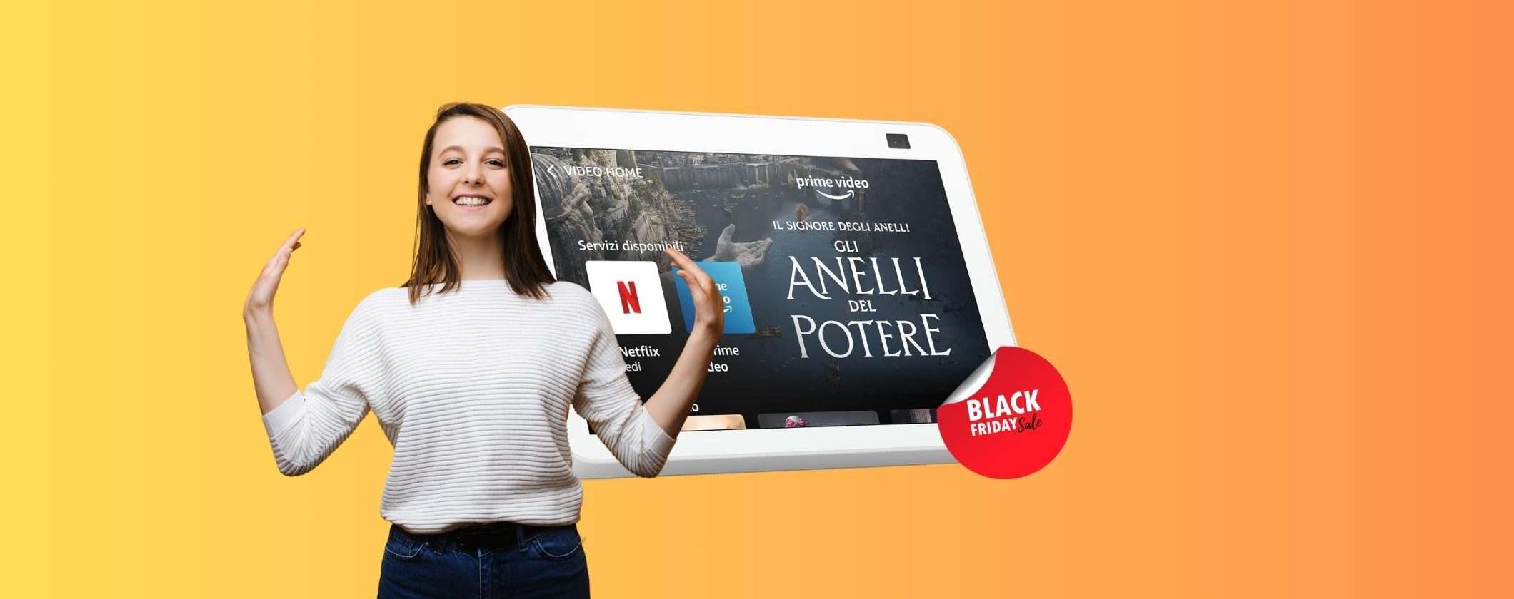 Echo Show 8 2a Generazione in SUPER PROMO Black Friday