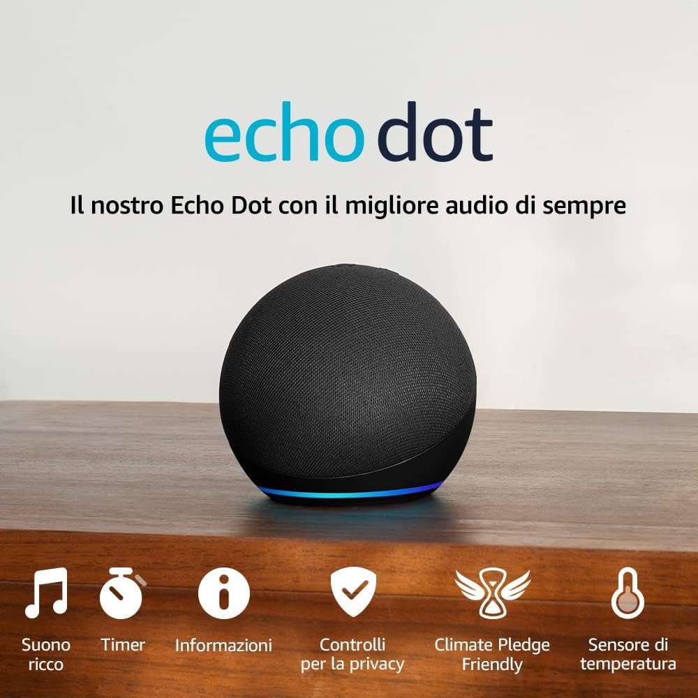  Echo-Dot-5a-gen-in-offerta-ad-un-PREZZO-IMPERDIBILE-tuo-a-24-99-64-