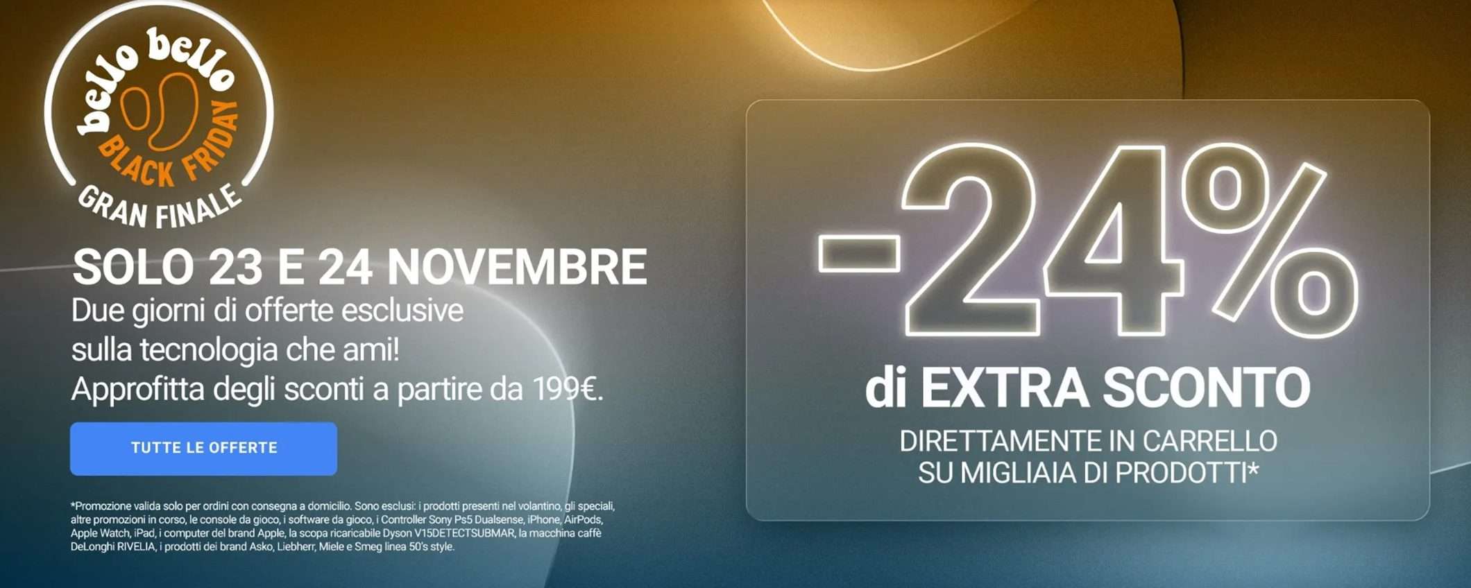 Extra Sconto 24% Unieuro: 10 offerte di oggi da non perdere