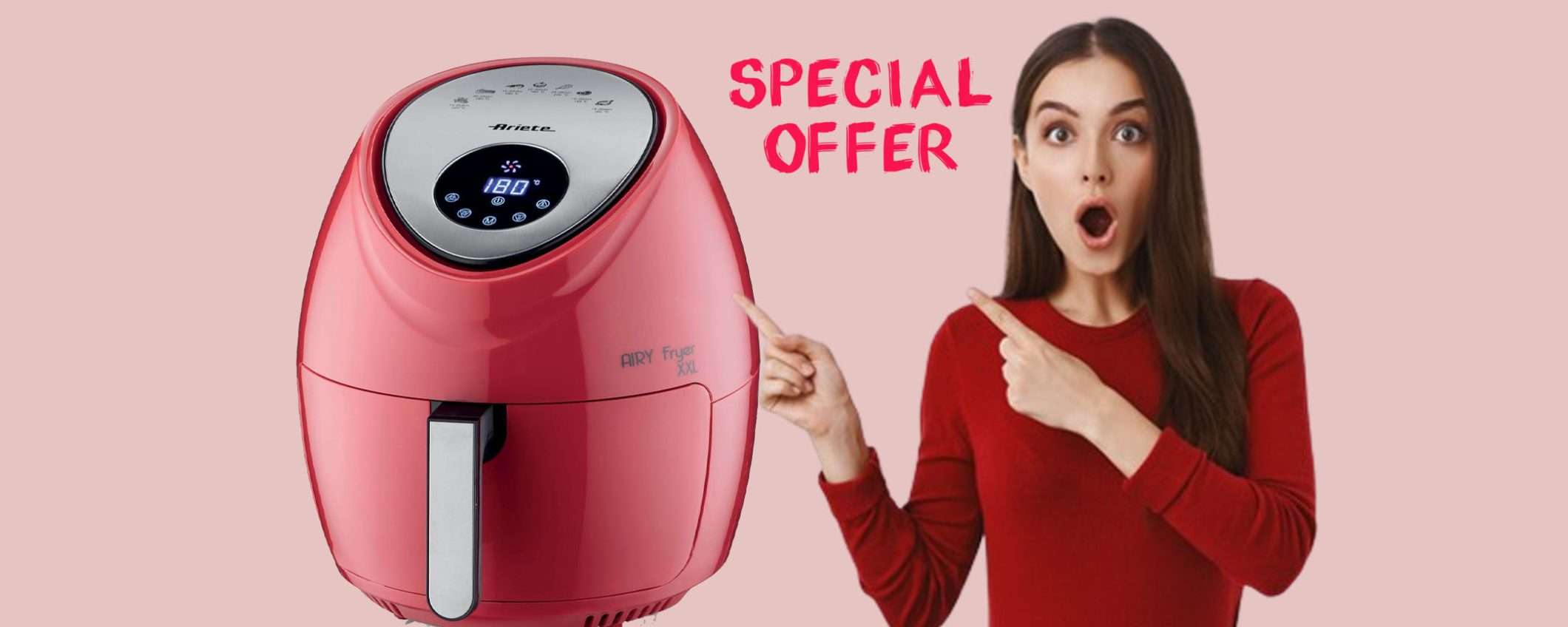 Friggitrice ad aria XXL Ariete è in sconto WOW con il Black Friday Friggitrice ad aria XXL Ariete è in sconto WOW con il Black Friday