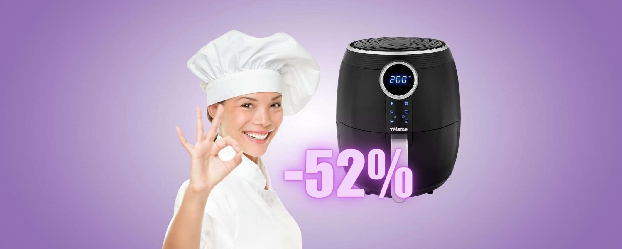 Friggitrice ad aria SUPER ECONOMICA? Questa è tua a MENO di 50€ Friggitrice ad aria SUPER ECONOMICA? Questa è tua a MENO di 50€