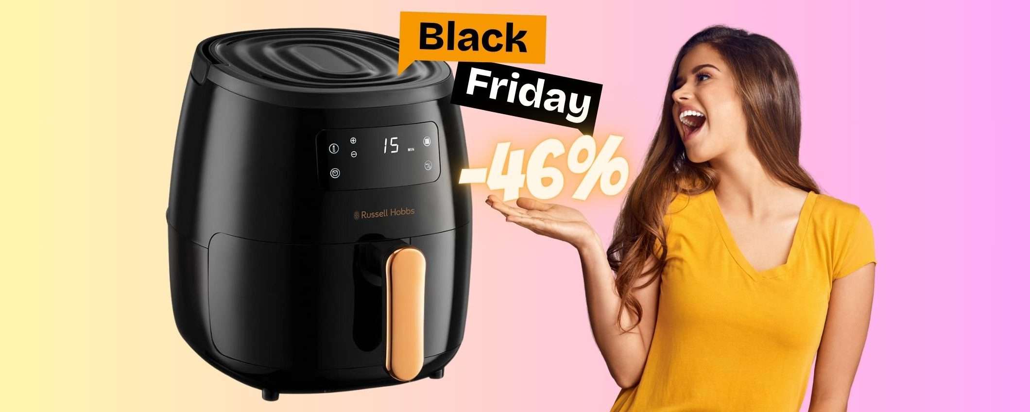 Friggitrice ad aria XL Russell Hobbs a MENO di 80€, WOW (-46%) Friggitrice ad aria XL Russell Hobbs a MENO di 80€, WOW (-46%)