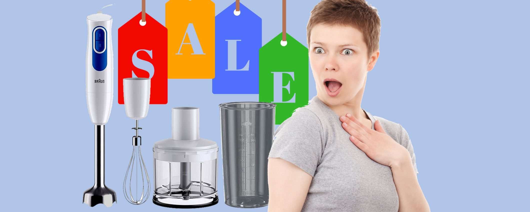 Frullatore a immersione Braun: doppio sconto folle con Black Friday Frullatore a immersione Braun: doppio sconto folle con Black Friday