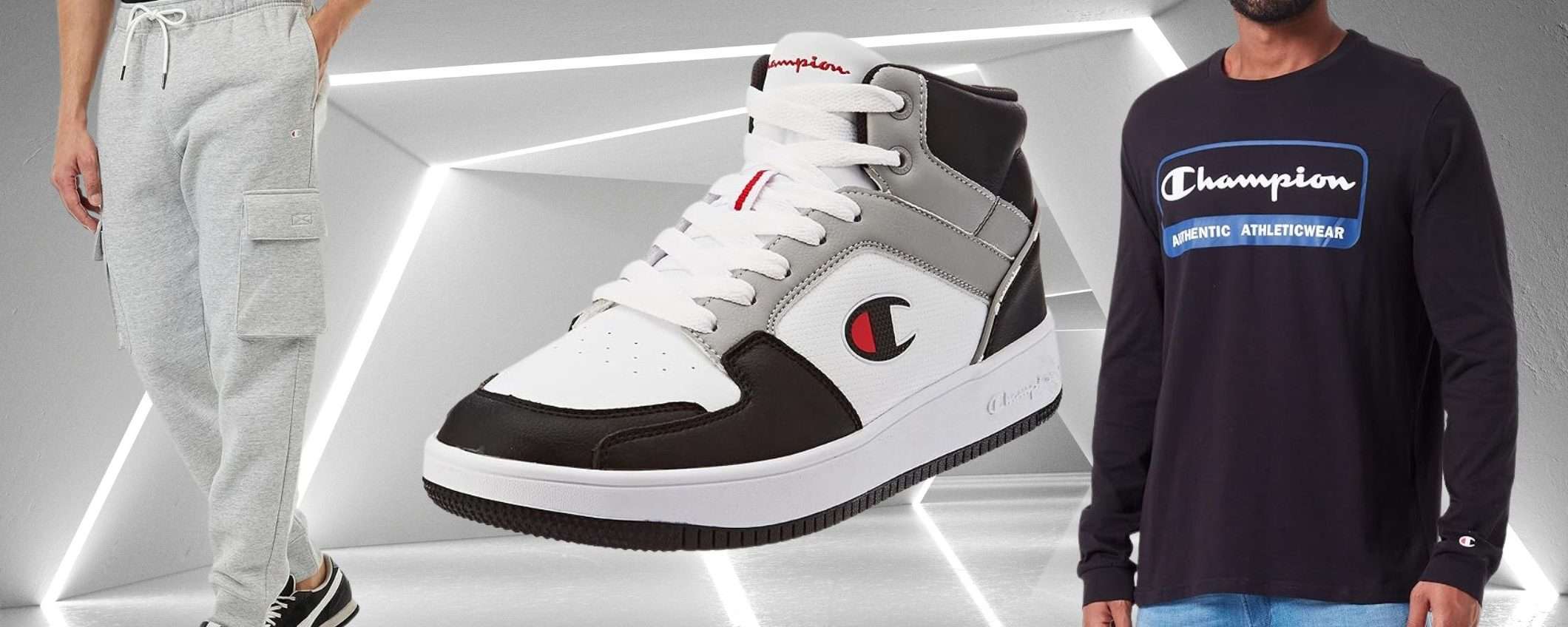 Champion da 9€ su Amazon: abbigliamento e scarpe a prezzo WOW (fino a -76%)