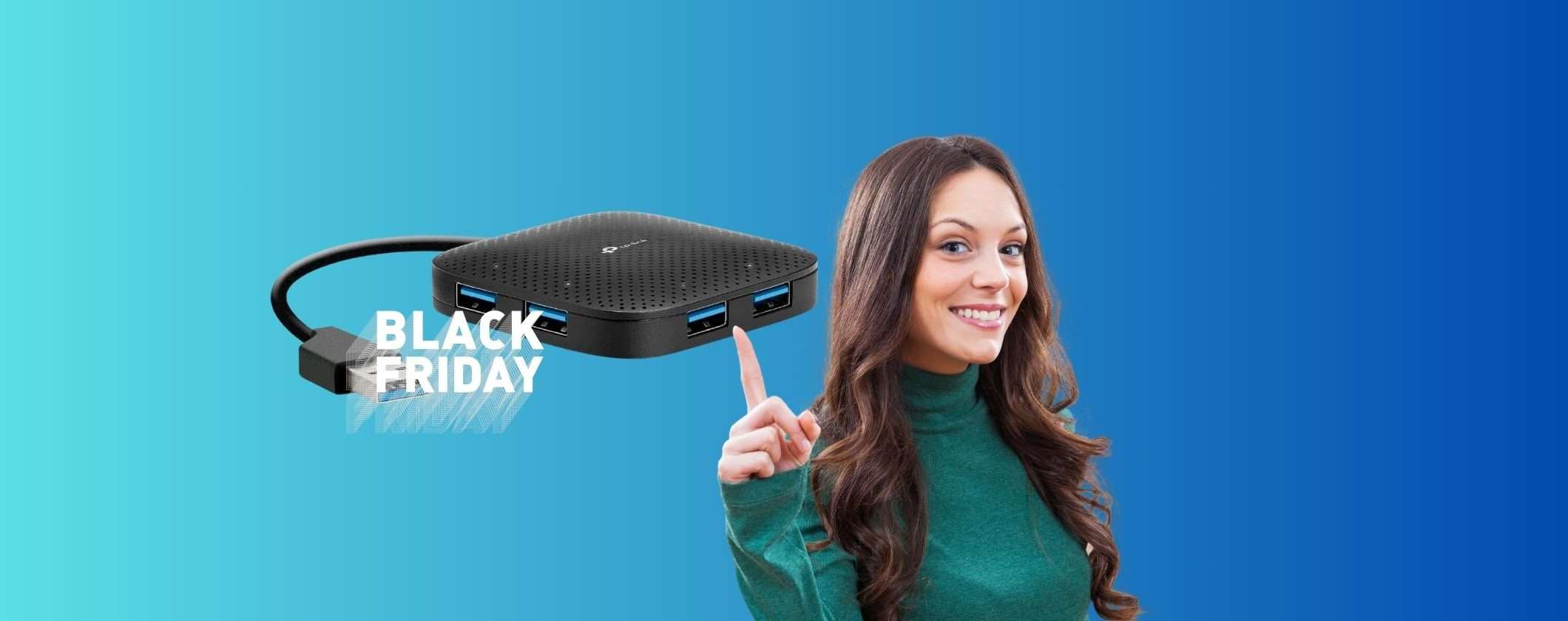 Hub Multipresa 4 USB TP-Link a soli 9€ al Black Friday Amazon Hub Multipresa 4 USB TP-Link a soli 9€ al Black Friday Amazon