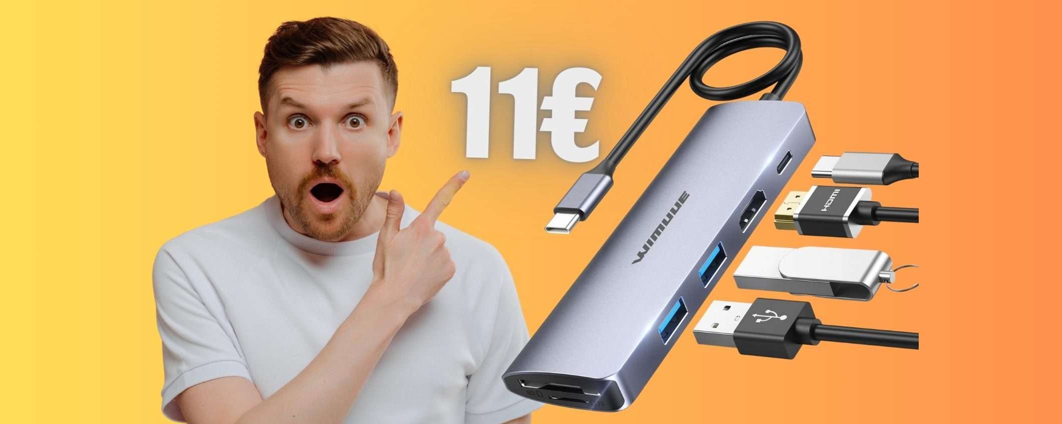 Hub USB con 7 slot a un PREZZO RIDICOLO, solo 11€ su Amazon Hub USB con 7 slot a un PREZZO RIDICOLO, solo 11€ su Amazon