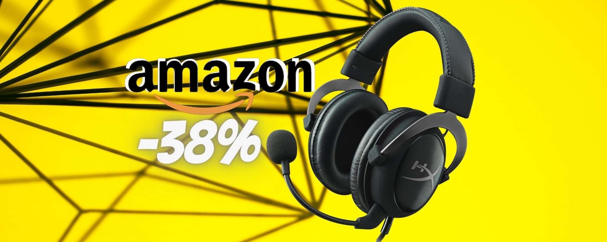 HyperX Cloud II: cuffie da gaming per PC e consolle in SCONTO al 38% HyperX Cloud II: cuffie da gaming per PC e consolle in SCONTO al 38%
