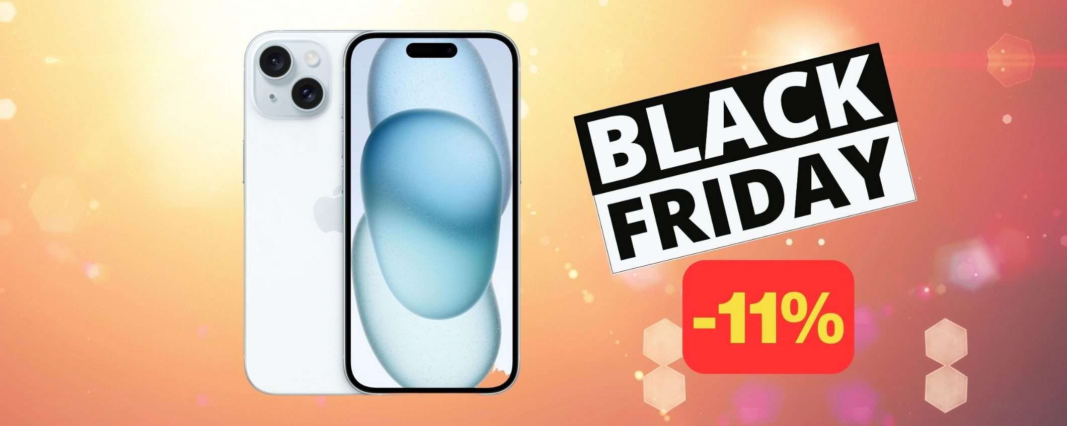 iPhone 15 in offerta al MINIMO STORICO per il Black Friday Amazon (-11%) iPhone 15 in offerta al MINIMO STORICO per il Black Friday Amazon (-11%)