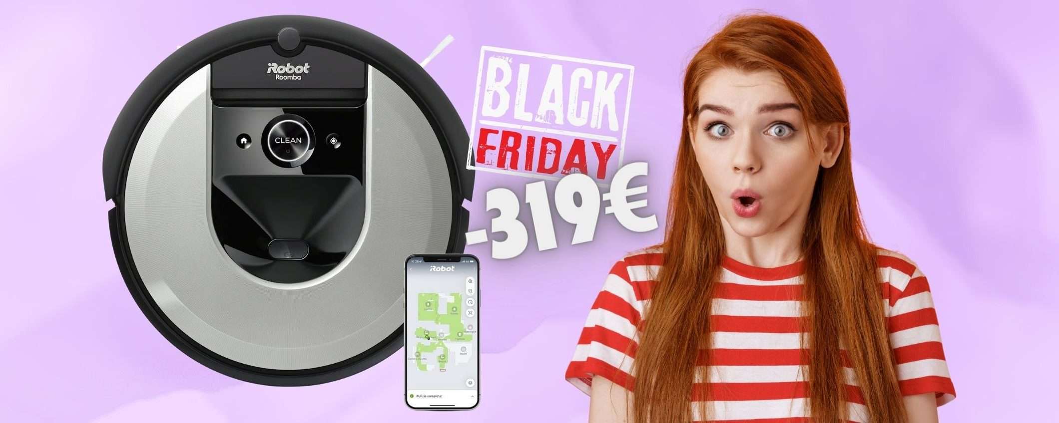iRobot Roomba i7156: robot aspirapolvere con mappatura a -329€ iRobot Roomba i7156: robot aspirapolvere con mappatura a -329€