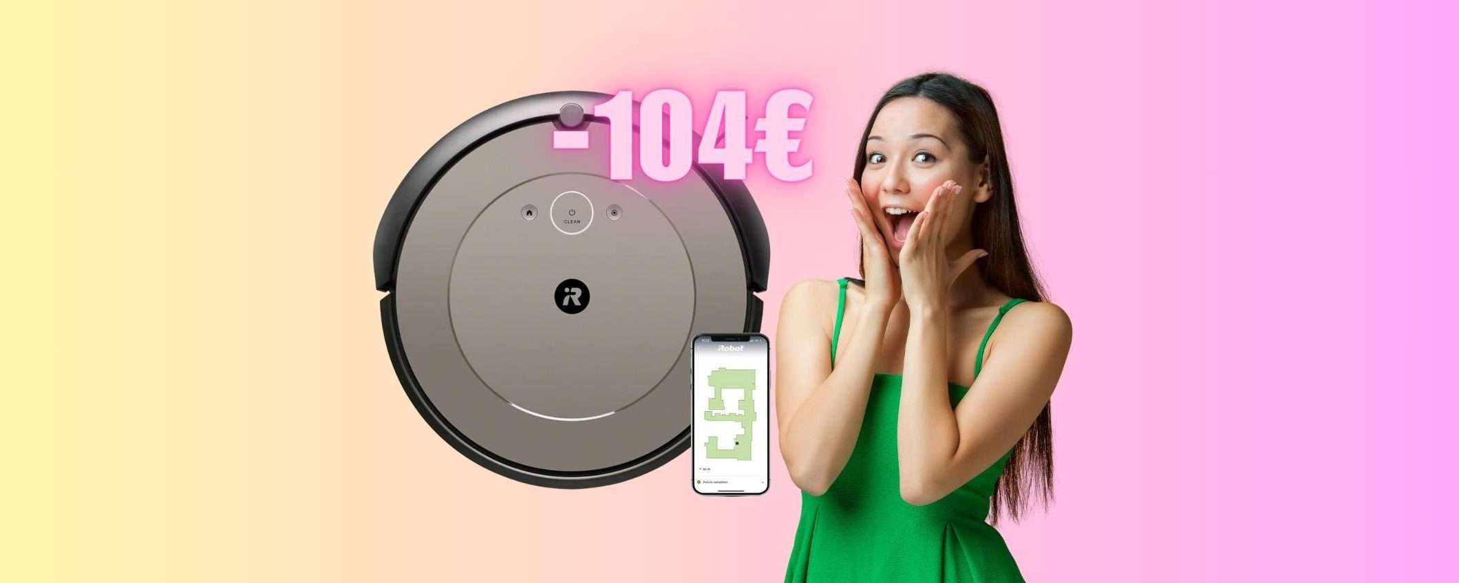 iRobot Roomba: robot aspirapolvere multisuperficie a 104€ in MENO iRobot Roomba: robot aspirapolvere multisuperficie a 104€ in MENO