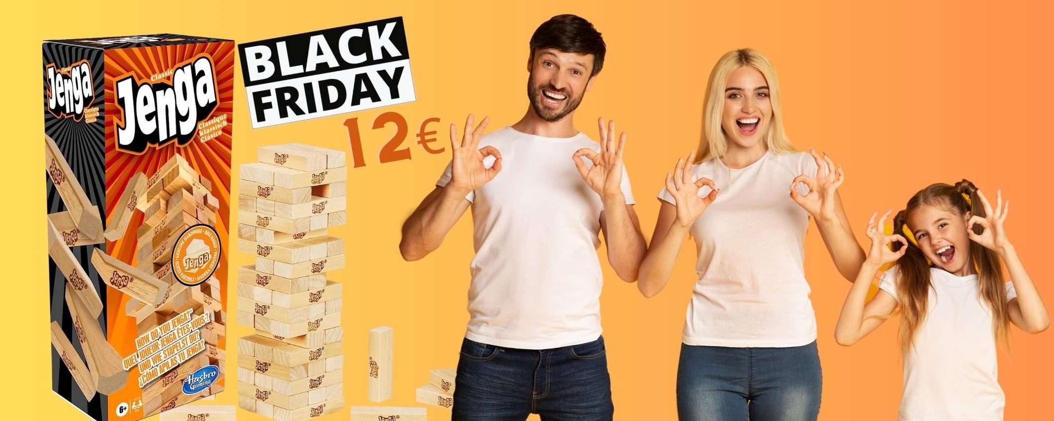 Jenga: il gioco della torre da fare con tutti a 12€ con il Black Friday Jenga: il gioco della torre da fare con tutti a 12€ con il Black Friday