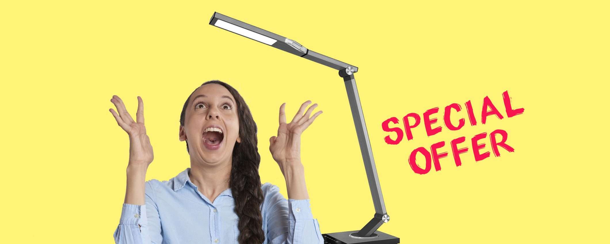 Lampada da scrivania con timer in offerta con doppio sconto (-53%) Lampada da scrivania con timer in offerta con doppio sconto (-53%)