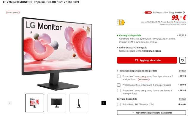lg monitor 99 euro mediaworld