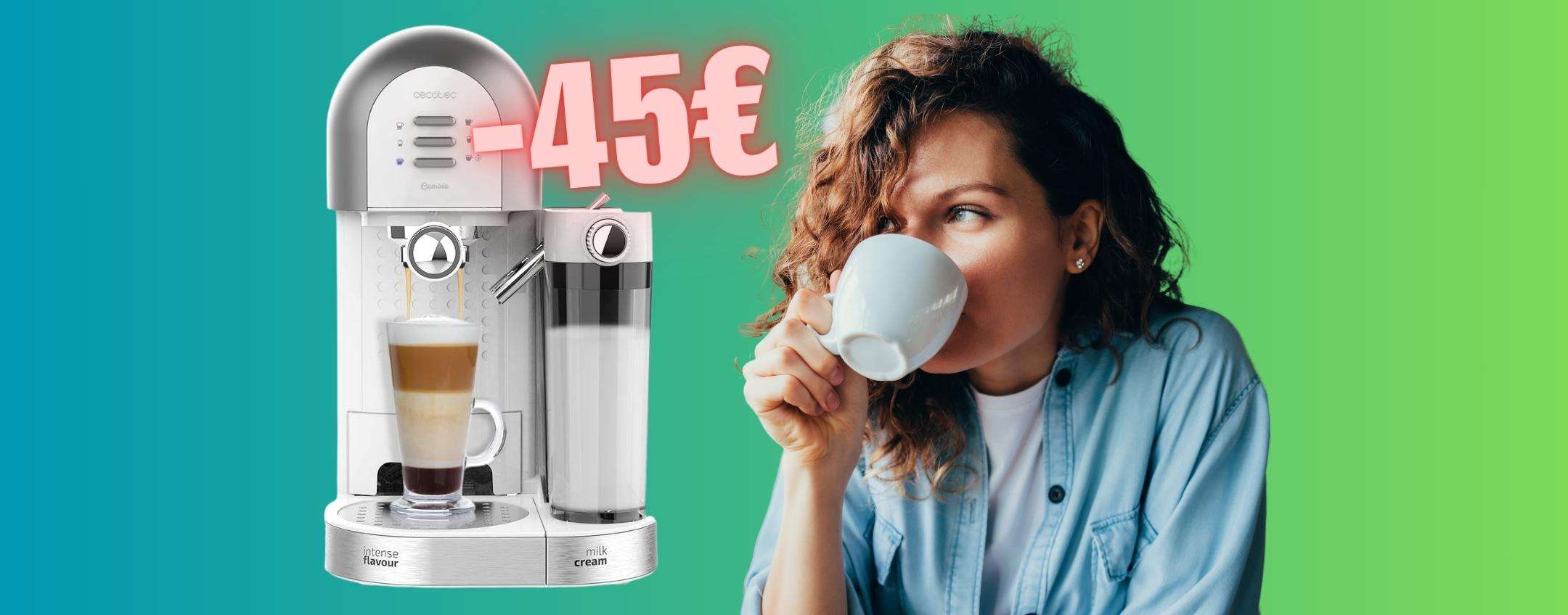 Macchina per caffè semiautomatica, macinato e capsule tua a SOLI 99€