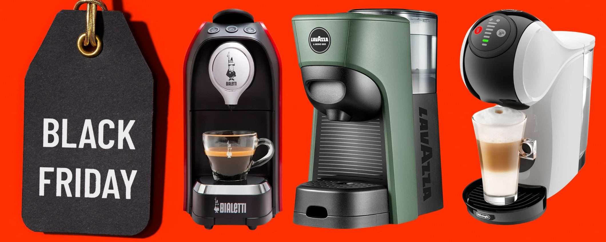 Macchina del caffè di marca a prezzo WOW su Amazon: svuotatutto con OMAGGI