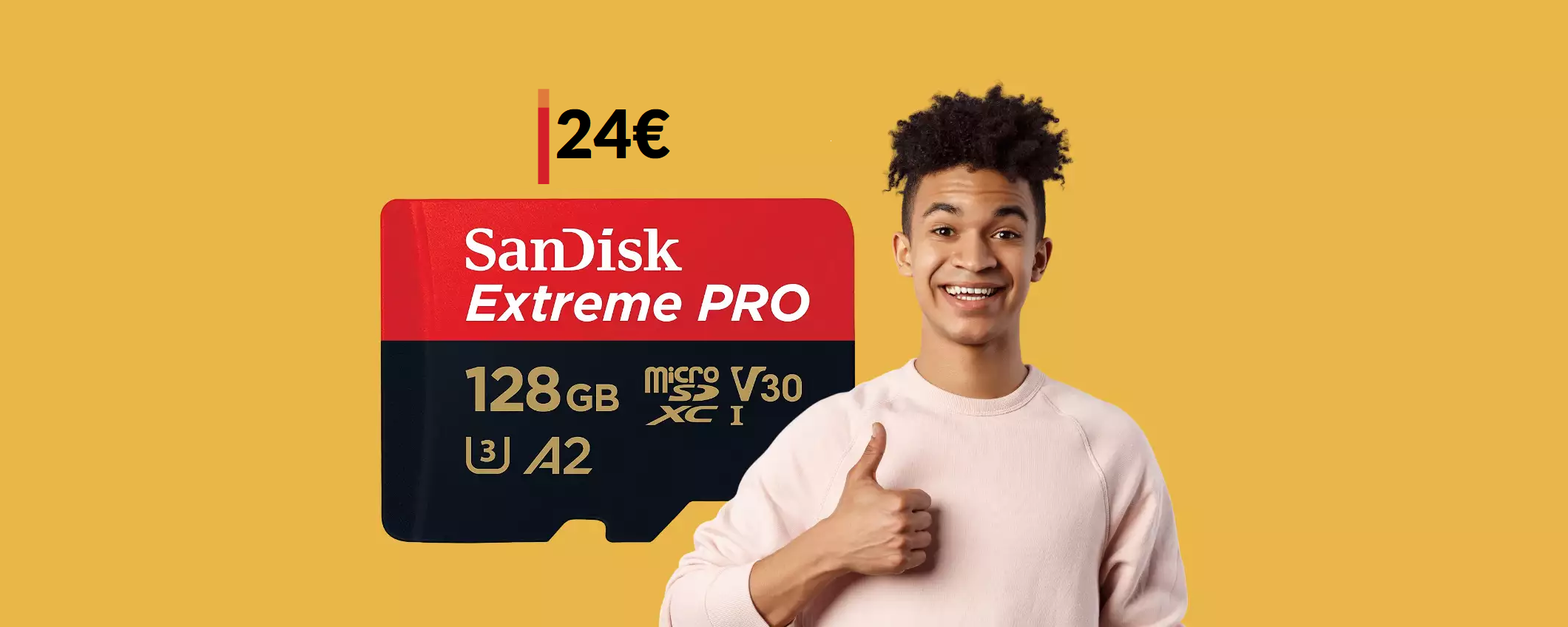 MicroSD SanDisk 128GB al minimo storico: pura POTENZA a 24€