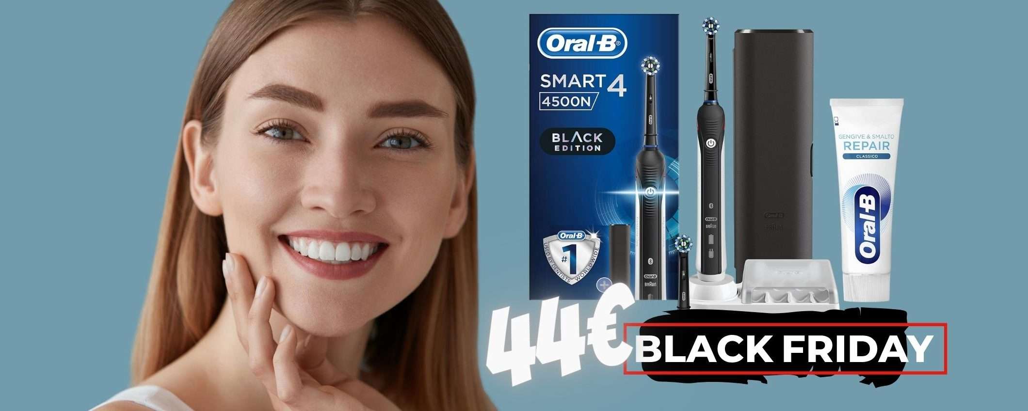 Il MIGLIORE spazzolino elettrico, Oral-B Smart 4, al 44% (limitato) Il MIGLIORE spazzolino elettrico, Oral-B Smart 4, al 44% (limitato)