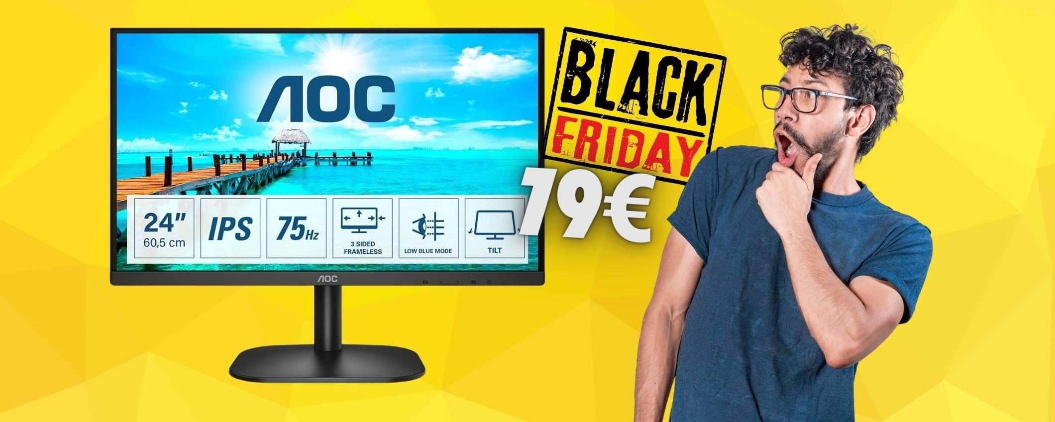 Monitor da 23,8 pollici a SOLI 79€ è il PREZZO FOLLE di Amazon Monitor da 23,8 pollici a SOLI 79€ è il PREZZO FOLLE di Amazon