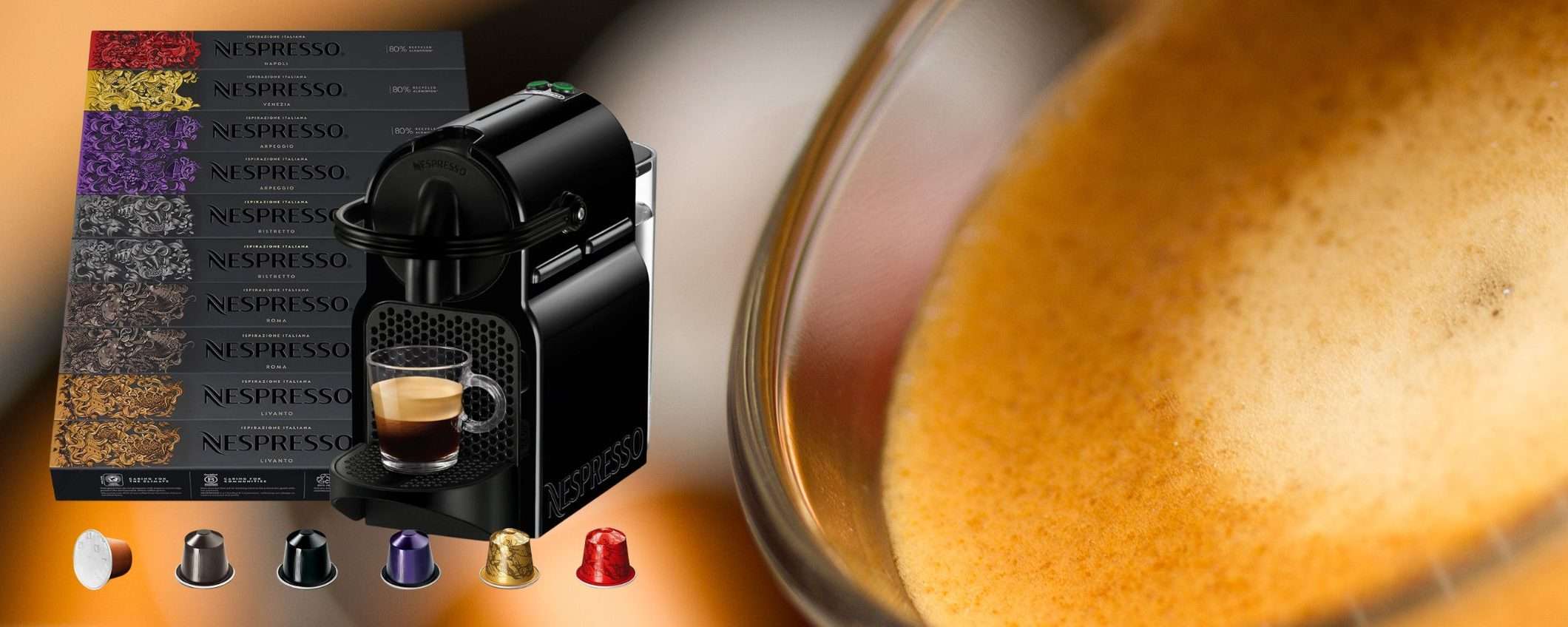 Nespresso Inissia SHOCK: macchina del caffè e 100 capsule ORIGINALI a 99€ Nespresso Inissia SHOCK: macchina del caffè e 100 capsule ORIGINALI a 99€