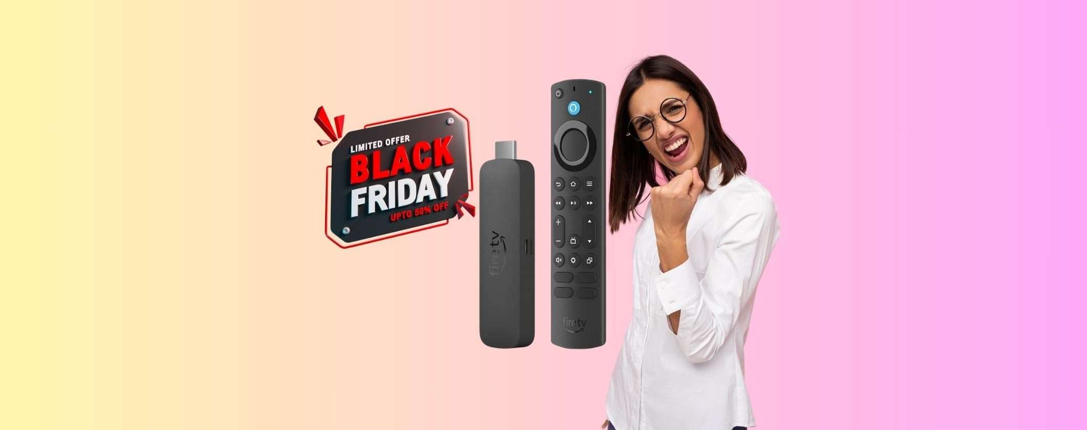 Nuovo Fire TV Stick 4K Max a soli 56€ con il Black Friday Nuovo Fire TV Stick 4K Max a soli 56€ con il Black Friday
