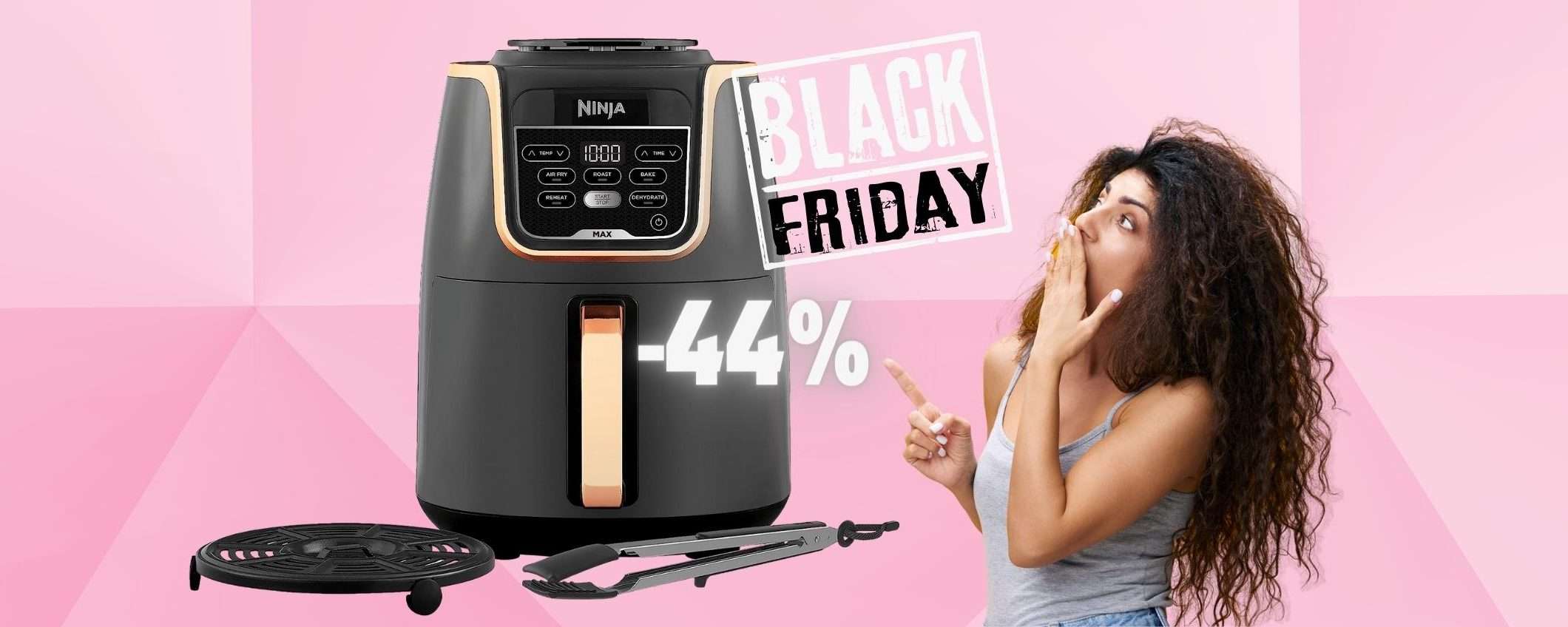 OFFERTA lampo per la friggitrice ad aria Ninja, ora al 44% è OUTLET OFFERTA lampo per la friggitrice ad aria Ninja, ora al 44% è OUTLET