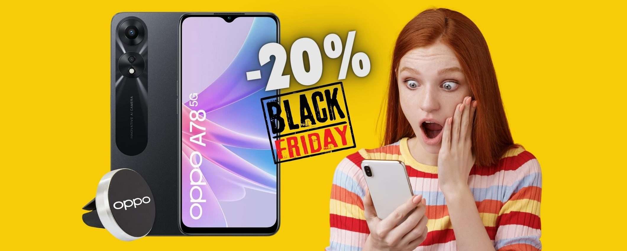 OPPO A78 5G è tuo con 40€ al mese senza interessi, WOW OPPO A78 5G è tuo con 40€ al mese senza interessi, WOW