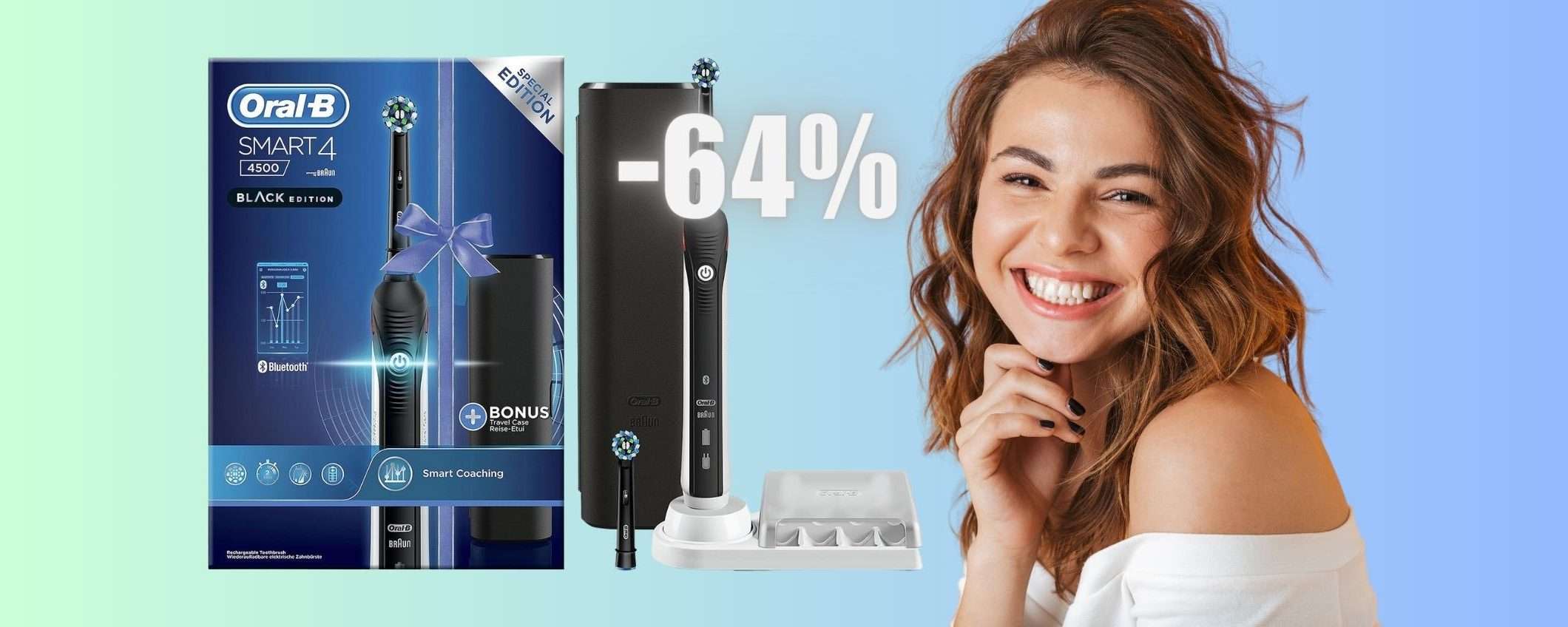 Oral-B Smart 4 4500: l'EPICO spazzolino elettrico a PREZZO BOMBA Oral-B Smart 4 4500: l'EPICO spazzolino elettrico a PREZZO BOMBA